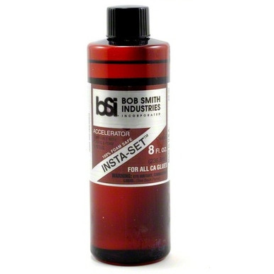 Bob Smith Industries Insta-Set Foam Safe CA Glue Accelerator Refill, 8oz