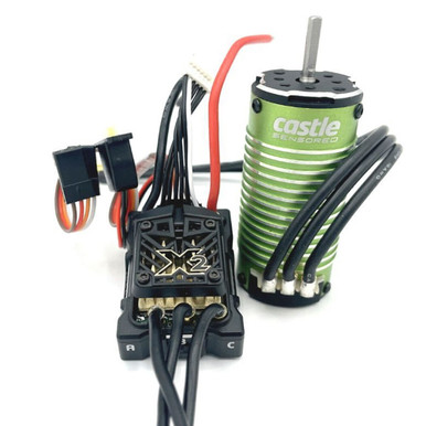 Castle Creations Mamba Micro X2 2-4S Waterproof Sensored 4.0mm ESC with 1007-6350kv Motor, 010-0171-06
