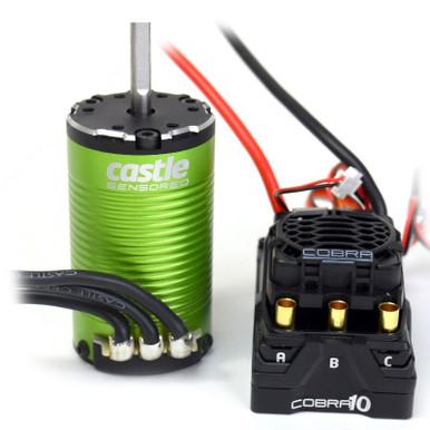 Castle Creations Cobra 10 6S ESC with 8A BEC with 1412-2100kv Sensored Motor