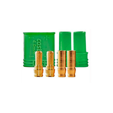 Castle Creations Polarized Bullet Connector Set, 4mm, 010-0065-00, Clearance