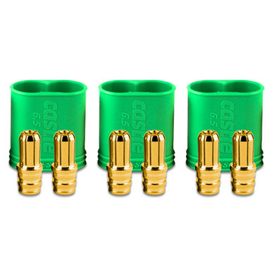 Castle Creations Polarized Bullet Connectors, Male, 6.5mm, 010-0068-00