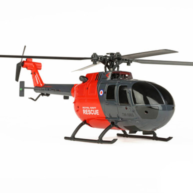 Twister BO-105 Scale 250 RTF Beginner RC Helicopter with Stabilisation, Red/Grey