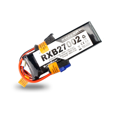 Dualsky 2700mah 2S 7.4v 25C LiPo Receiver Battery with Servo and XT60 Connector
