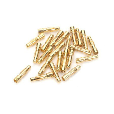 E-Flite Gold Bullet Connector, Male, 4mm (30)