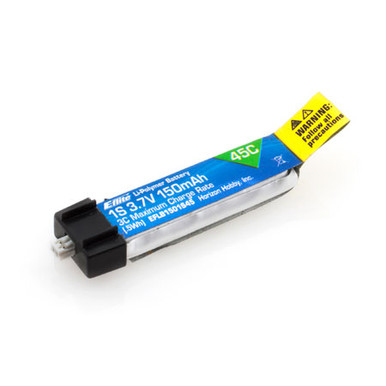 E-Flite 150mah 1S 3.7v 45C LiPo Battery with UMX Connector