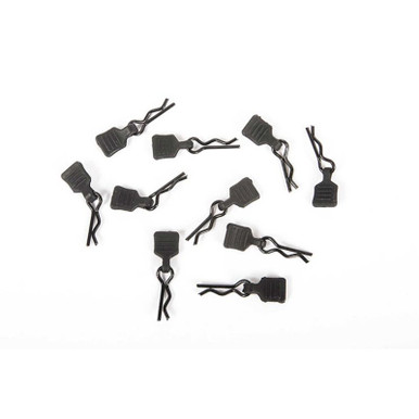 Axial 3mm Body Clip with Black Tabs, 10pcs, SCx24 JLU
