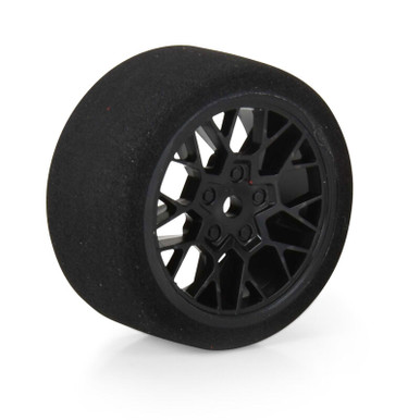 Proline Fifty6 Foam Tyre Mounted on Circuit Black Wheels with 8mm Hex, 4pcs
