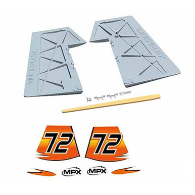 Multiplex Rudder Set with Decals, Extra 330SC
