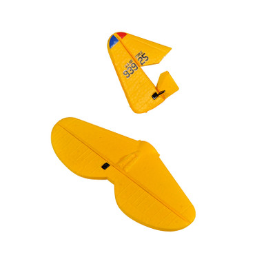 Prime RC Horizontal Stabiliser and Rudder, AT-6 Yellow
