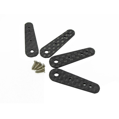 Precision Aerobatics MD Size Long CF Servo Arms suit Addiction, 4pcs