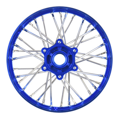 Proline 1/4 Pro-Spec Aluminium V2 Bead Rear Wheel, Assembled, Blue, Promoto-MX
