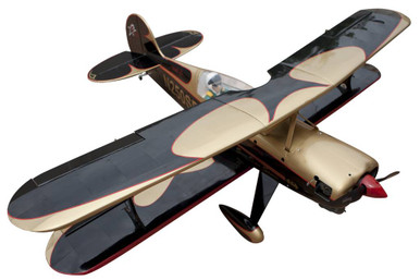 Seagull Models Steen Skybolt RC Bi-Plane, 15cc ARF, Black Gold, SEA-237B