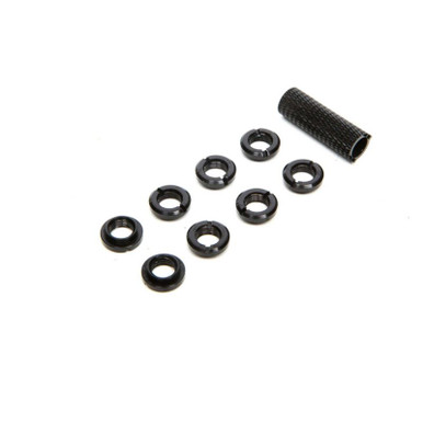 Spektrum Radio Black Switch Nuts with Wrench, 8pcs