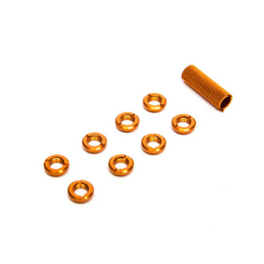 Spektrum Radio Orange Switch Nuts with Wrench, 8pcs