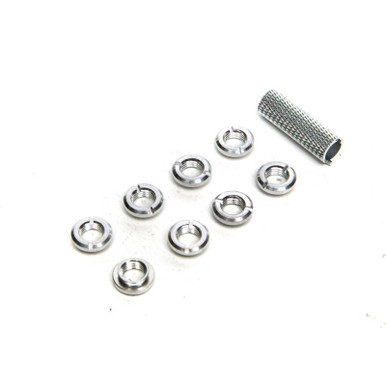 Spektrum Radio Silver Switch Nuts with Wrench, 8pcs