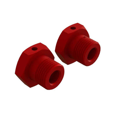 Arrma Aluminum Wheel Hex, 17mm Red 2pcs, AR310904