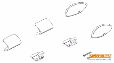 Multiplex Navigation Light Covers, FunCub XL