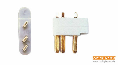 Multiplex 3-Pin Servo Plugs, 5 pcs (MPX)
