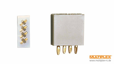 Multiplex 4-Pin Socket, 5 pcs, Clearance