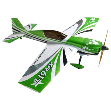 Precision Aerobatics XR-61T RC Plane, ARF, Green