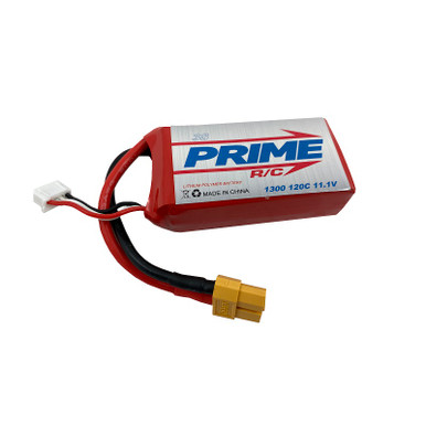 Prime RC 1300mAh 3S 11.1v 120C LiPo Battery with XT60 Connector