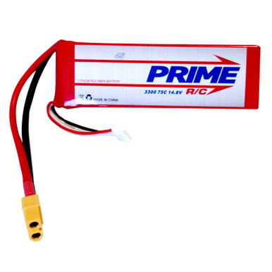 Prime RC 3300mAh 4S 14.8 75C LiPo Battery with XT60 Connector