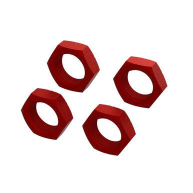 Arrma 24mm Aluminium Wheel Nut, Red, 4pcs, 8S BLX, AR310929