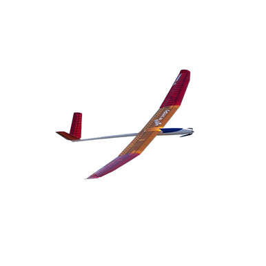 TOP Model Gracia Maxi F5J 3.5m V-tail Electric Glider, Red/Yellow