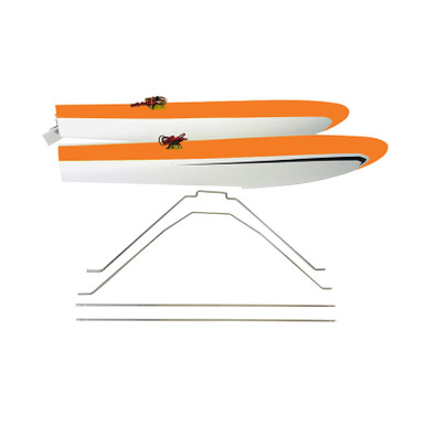 Flex Innovations Float Set with Struts and LED, Orange RV-8 60E, Clearance