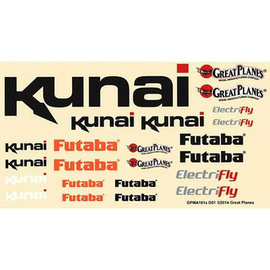 Great Planes Decals Kunai EP ARF/Rx-R