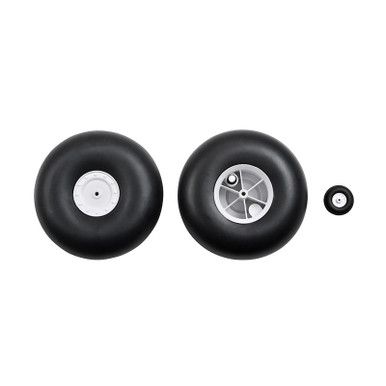 Prime RC Rubber Wheel Set with Tail Wheel, S Cub 1500
