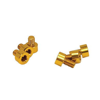 Trinity Racing X-Factor Aluminium Screw Kit Gold 5mm and 6mm, 3pcs each