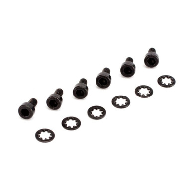 Spektrum Socket Head Metal Gear Servo Screws & Washers, 6pcs