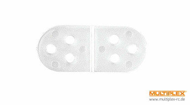 Multiplex 10x28mm PVC Hinges, 6 pcs
