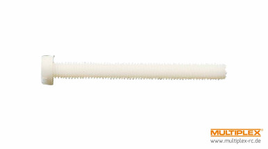 Multiplex Nylon Cheesehead Screws, M3x15, 10 pcs