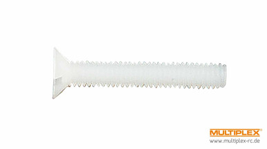 Multiplex Nylon Cheesehead Screws, M4x40, 10 pcs