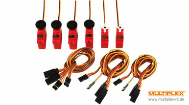 Multiplex Servo Set with Extension Leads, Heron