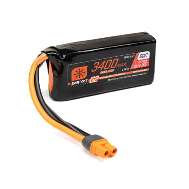 Spektrum Smart G2 Trail Pro 3400mah 3S 11.1V 50C LiPo Battery with IC3 Connector