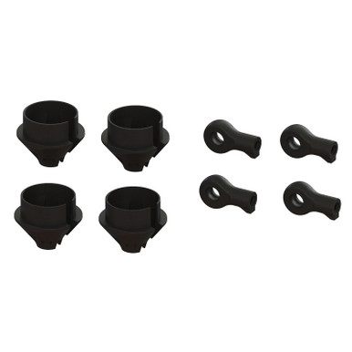 Arrma Heavy Duty Shock Rod End and Spring Cup, 4pcs, Mojave, AR330608