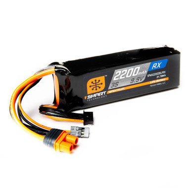 Spektrum 2200mah 3S 9.9v Smart LiFe ECU Battery with IC3 Connector