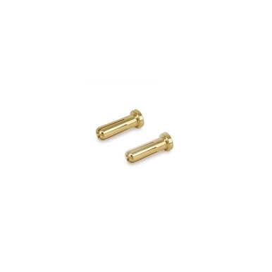 TRC 5.0mm Gold Plated Male Connectors, 2pcs