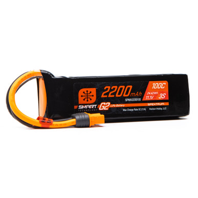 Spektrum 2200mAh 3S 11.1V 100C Smart G2 LiPo Battery with IC3 Connector