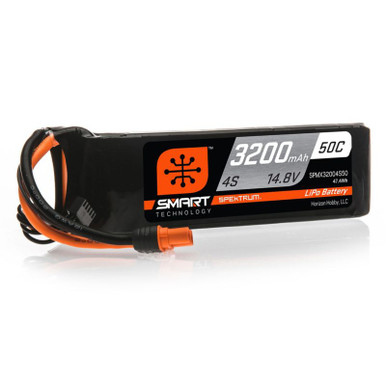 Spektrum 3200mah 4S 14.8v 50C Smart LiPo Battery with IC3 Connector