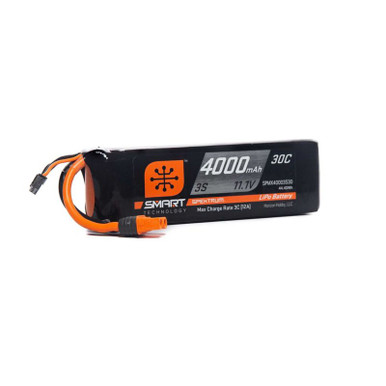 Spektrum 4000mah 3S 11.1v 30C Smart LiPo Battery with IC3 Connector