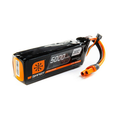 Spektrum 5000mah 4S 14.8v 30C Smart LiPo Battery with IC5 Connector