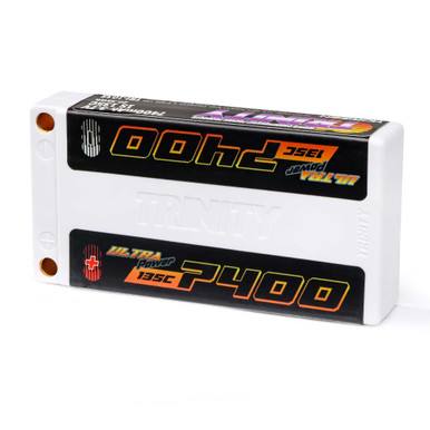 Trinity Racing 7400mah 3.7v 1S 135C LiHV Battery with 5mm Bullets