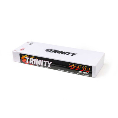 Trinity Racing 5200mah 2S 7.4V 180C LiPo Battery with 5mm Bullet Connectors