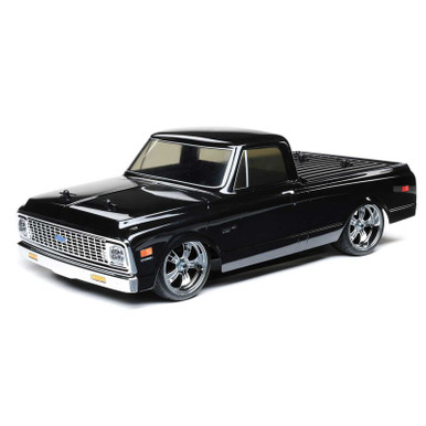 Losi V100 1972 Chevy C10 Pick-Up Truck, 1/10 On-Road RTR, Black
