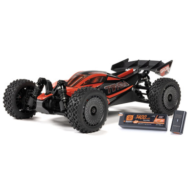 Arrma Typhon Grom 223S DSC Brushless 4X4 1/14 RC Buggy RTR, Red, Scratch N Dent