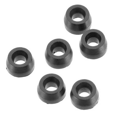 Axial Rubber Bump Stop 3.6x7x4 (6), AX30113